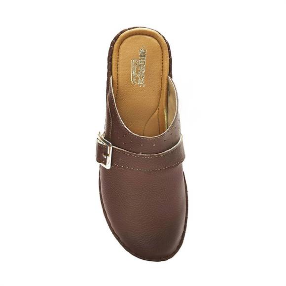 NEW ANDREA women's comfort casual clogs in brown - Picture 3 of 4